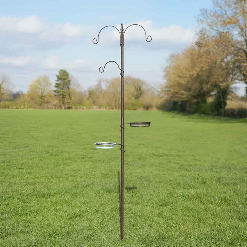 Bird Feeding Station with Water Bath