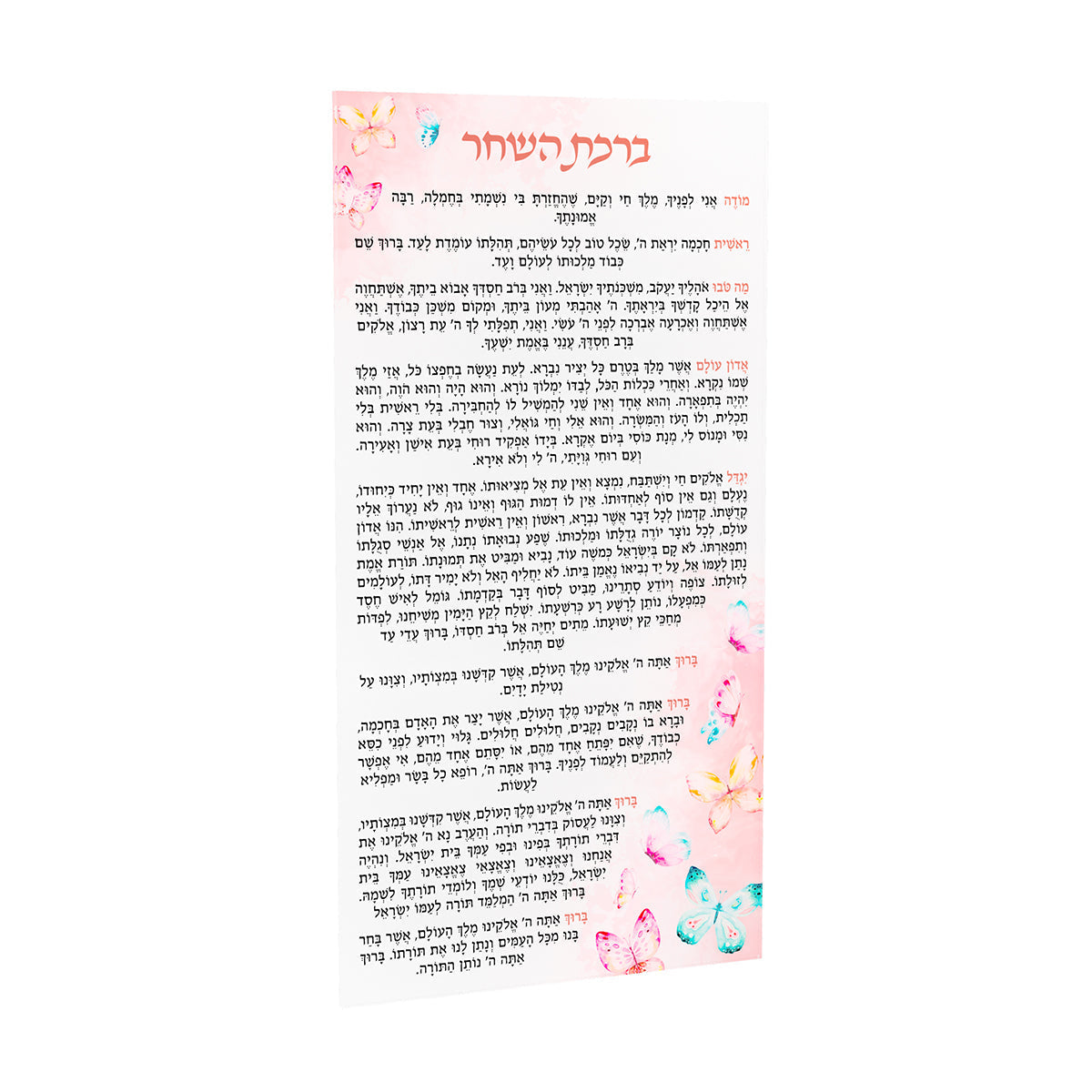 Butterfly Birchas Hashachar