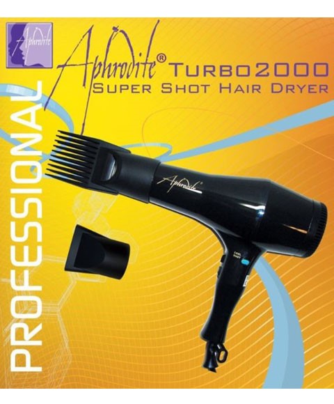Aphrodite Air Dryer Super Shot Turbo 2000 | Ultra-Fast Drying & Frizz Control for All Hair Types