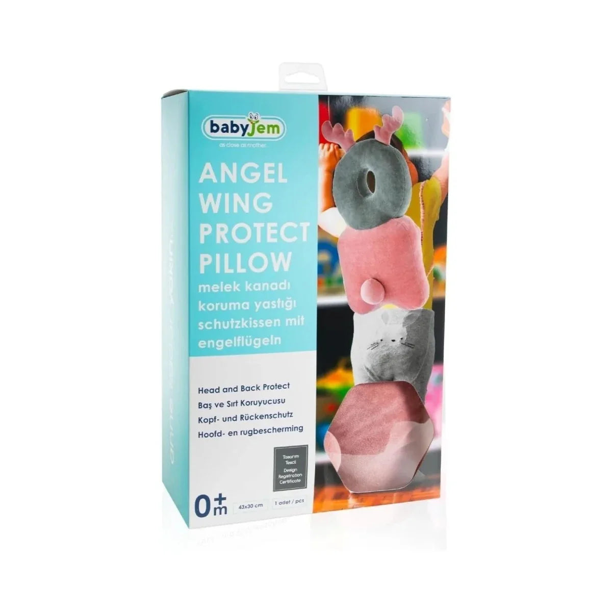 Babyjem Angel Wing Baby Head Protector – Pink