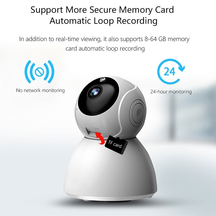 720P HD 1.0 MP Wireless IP Camera, Support Infrared  / Motion Detection / APP Control, UK Plug