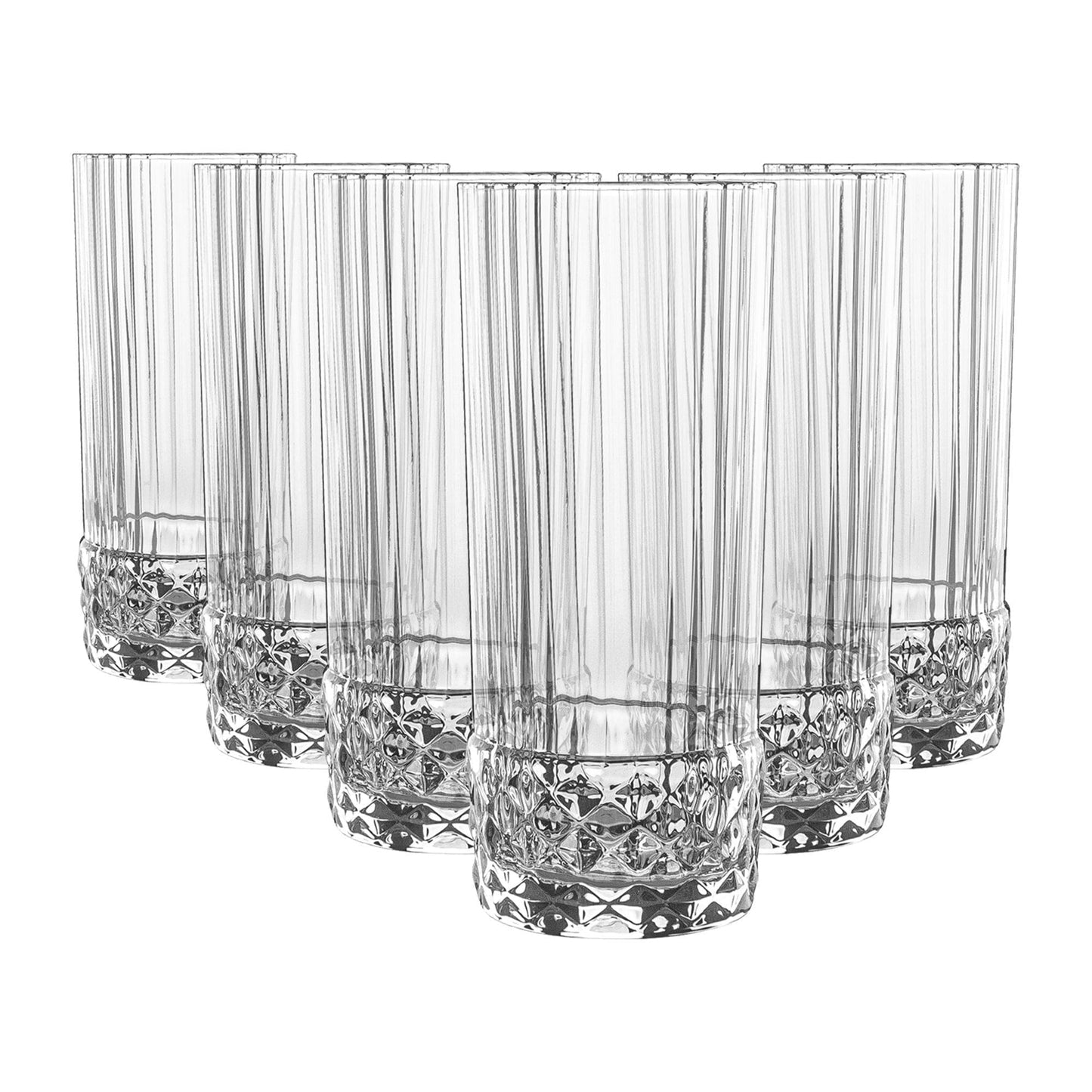 490ml America '20s Highball Glasses - Pack of Six