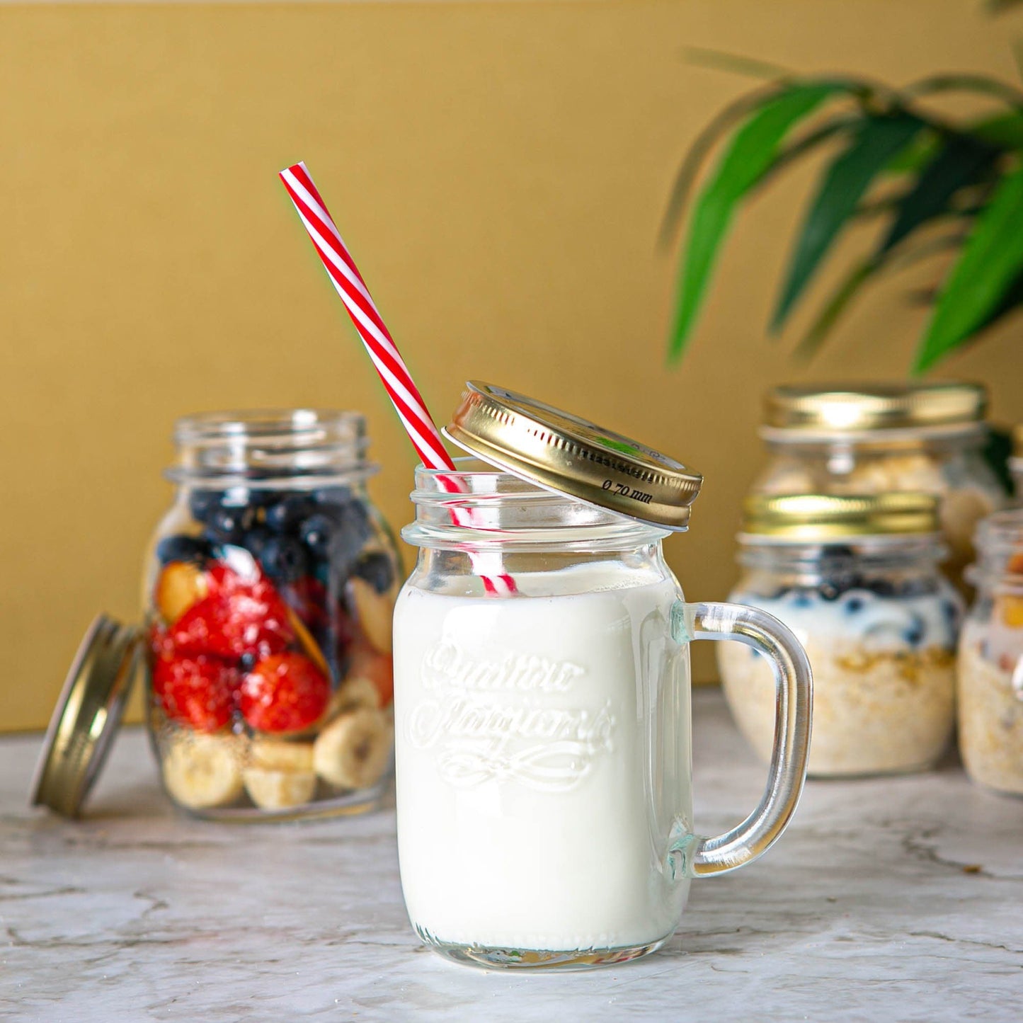 415ml Quattro Stagioni Mason Jars - Pack of Six