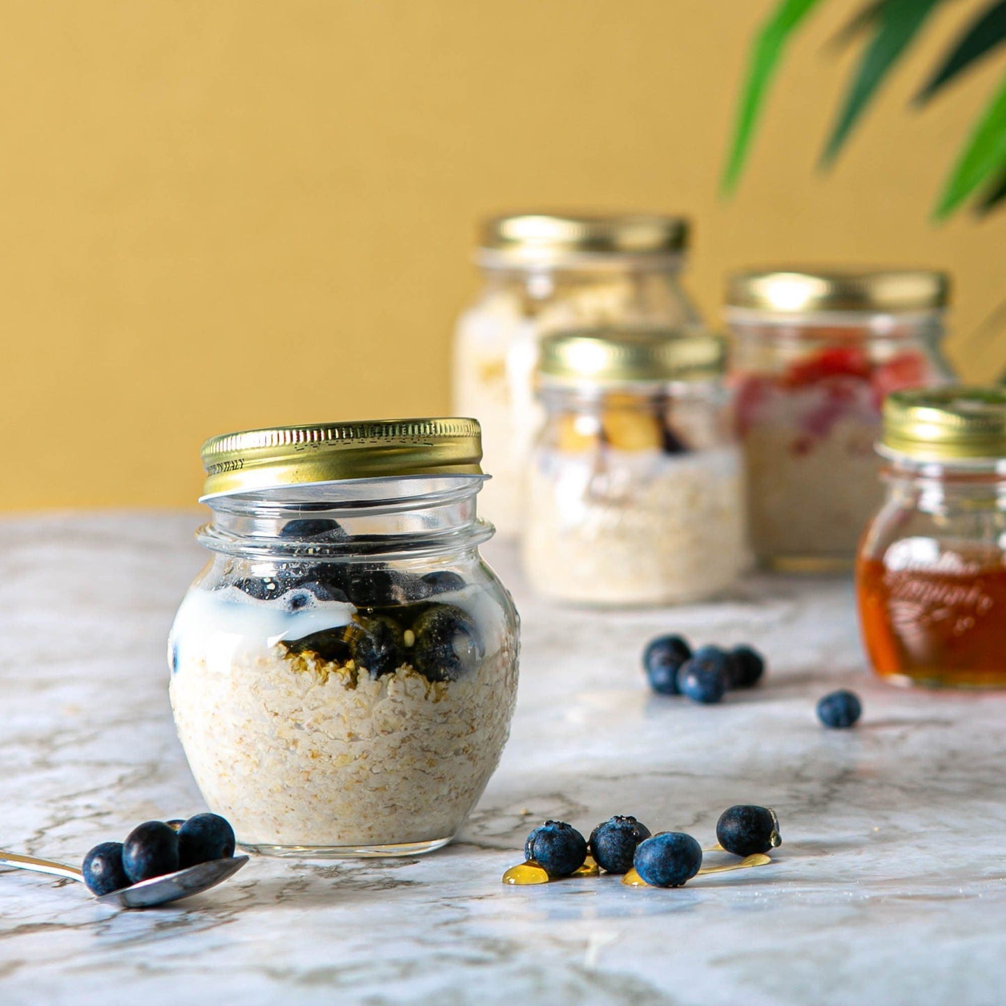 300ml Quattro Stagioni Amphora Glass Storage Jar