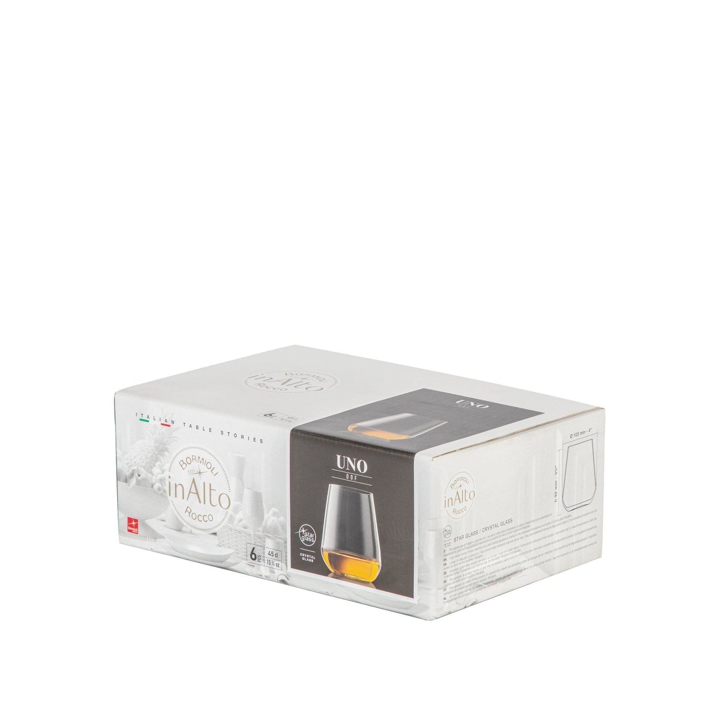 450ml Inalto Uno Stemless Wine Glasses - Pack of Six