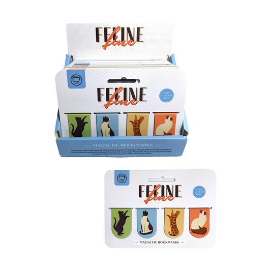 Feline Fine Cats (New) Magnetic Bookmark Set