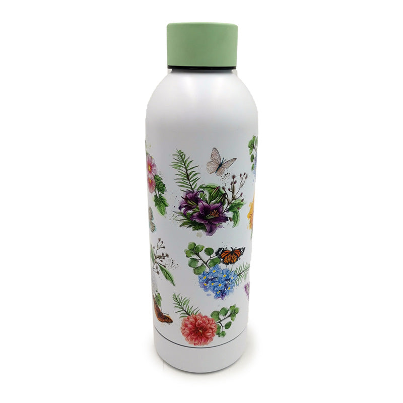 Reusable Insulated Drinks Bottle 530ml - Butterfly Meadows