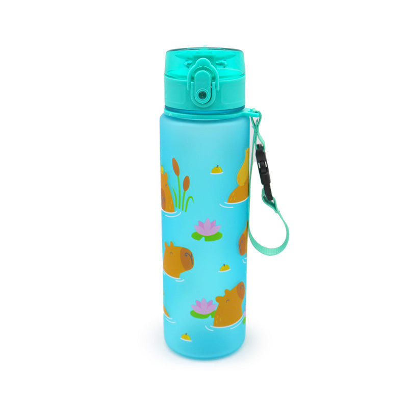 600ml Shatterproof Pop Top Water Bottle - Capybara