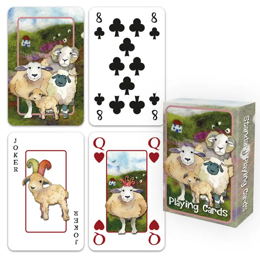 FELTED SHEEP PLAYING CARDS