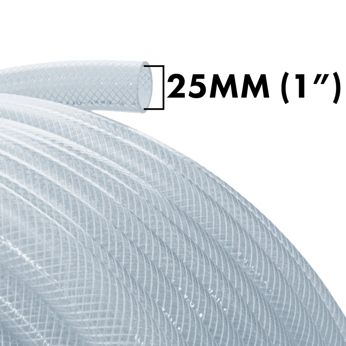 Clear Braided PVC Pipe 25mm*3.5mm