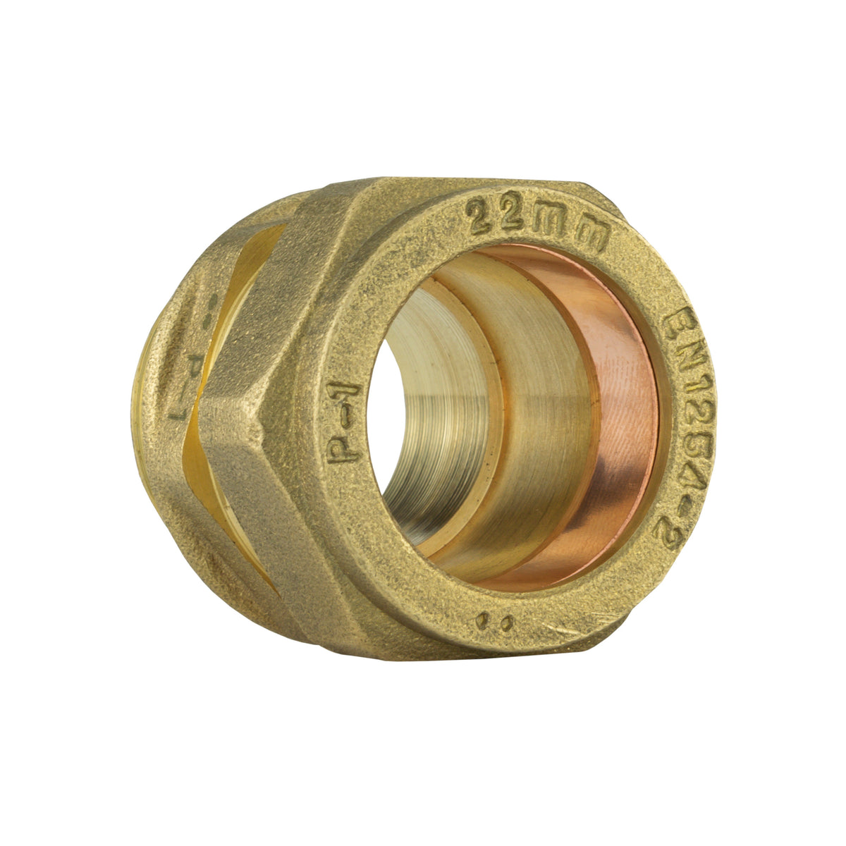 Brass Compression Straight 22mm - 3/4" BSPM
