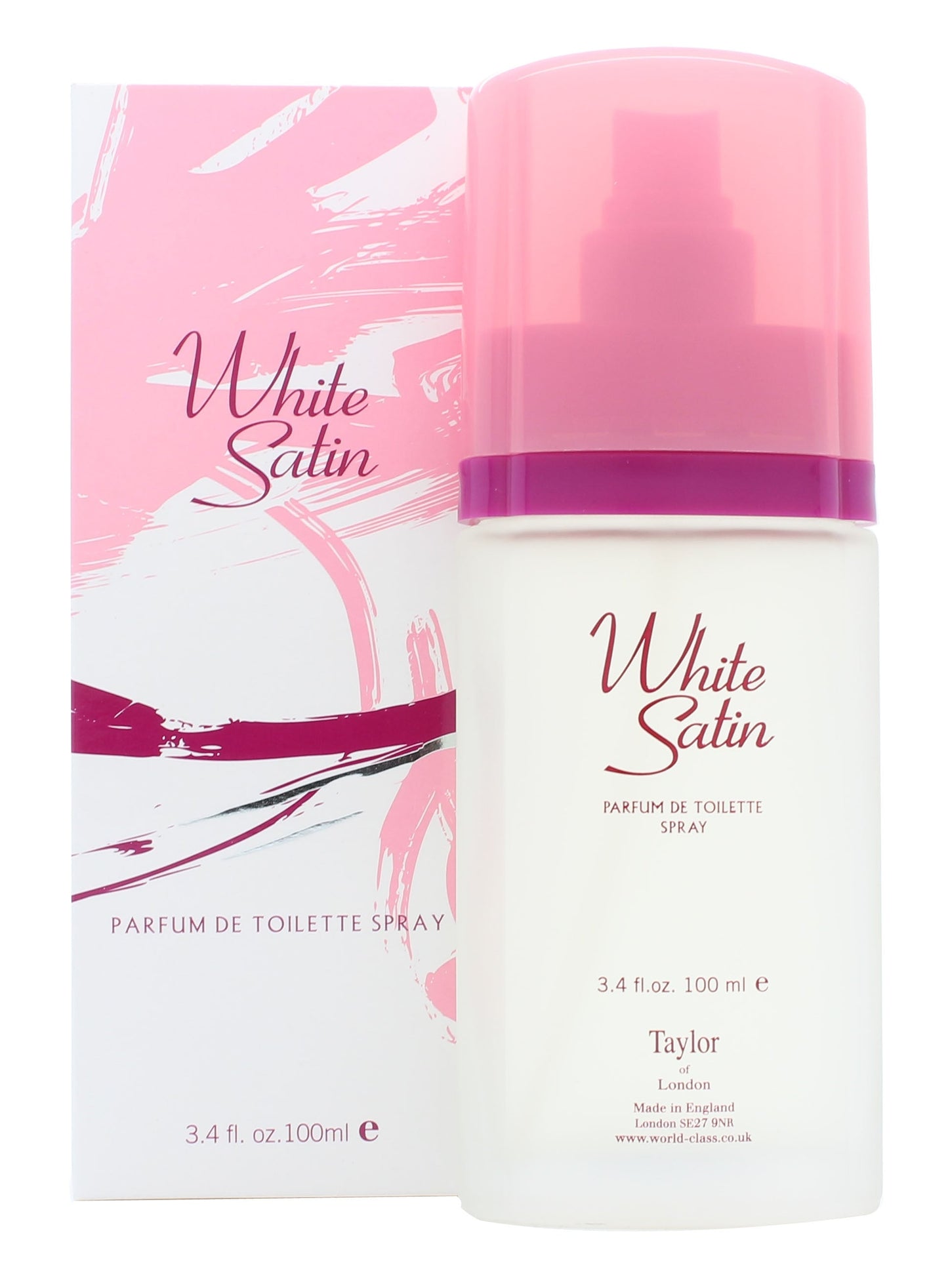Taylor of London White Satin Parfum de Toilette 100ml Spray Women's Fragrance