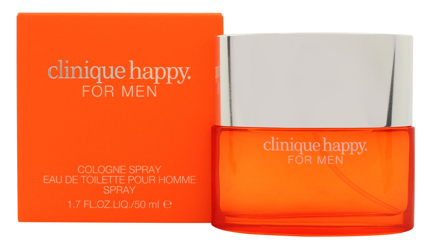 Clinique Happy Cologne Spray Eau de Toilette 50ml Spray Men's Fragrance