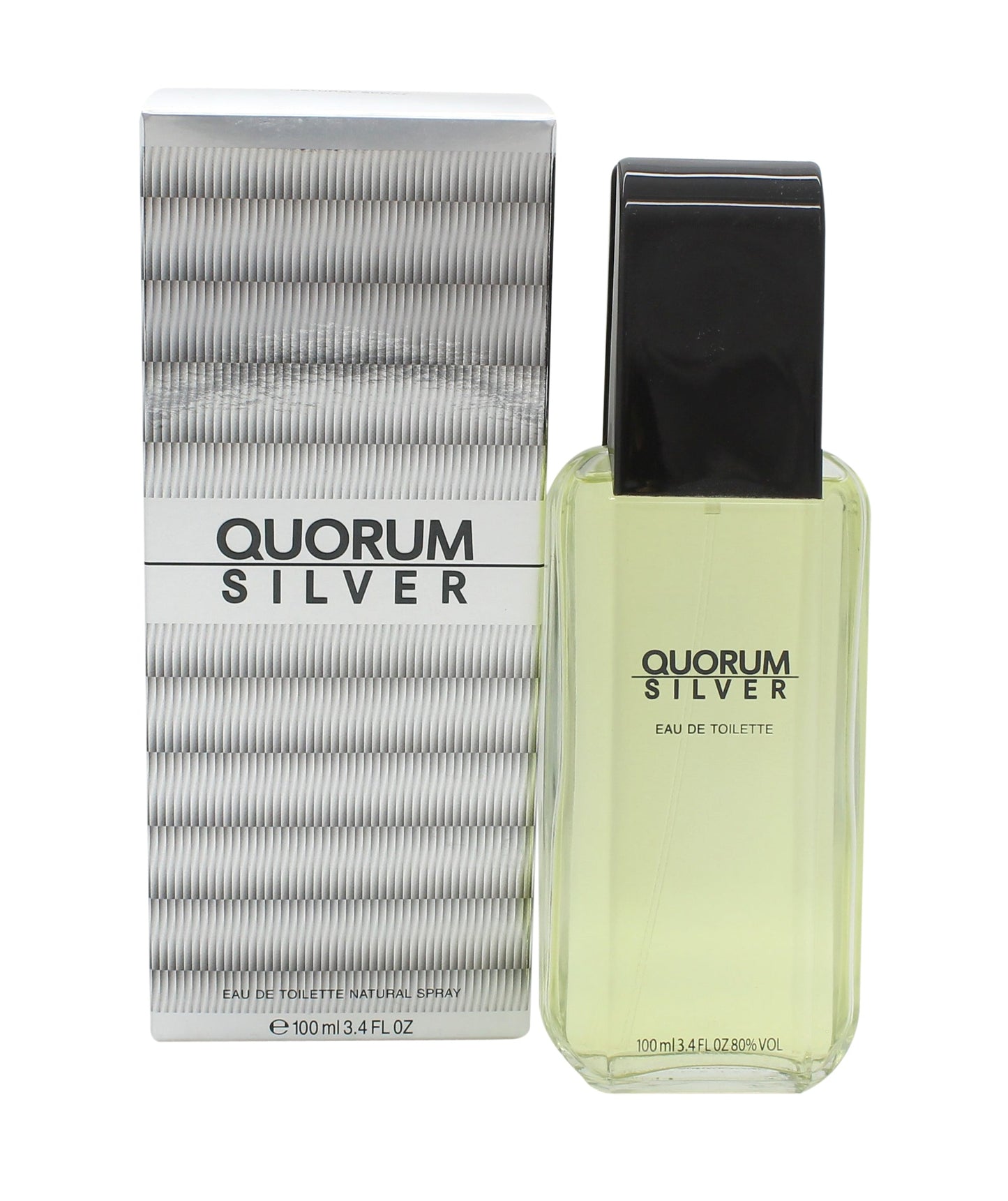 Antonio Puig Quorum Silver Eau de Toilette 100ml Spray Men's Fragrance