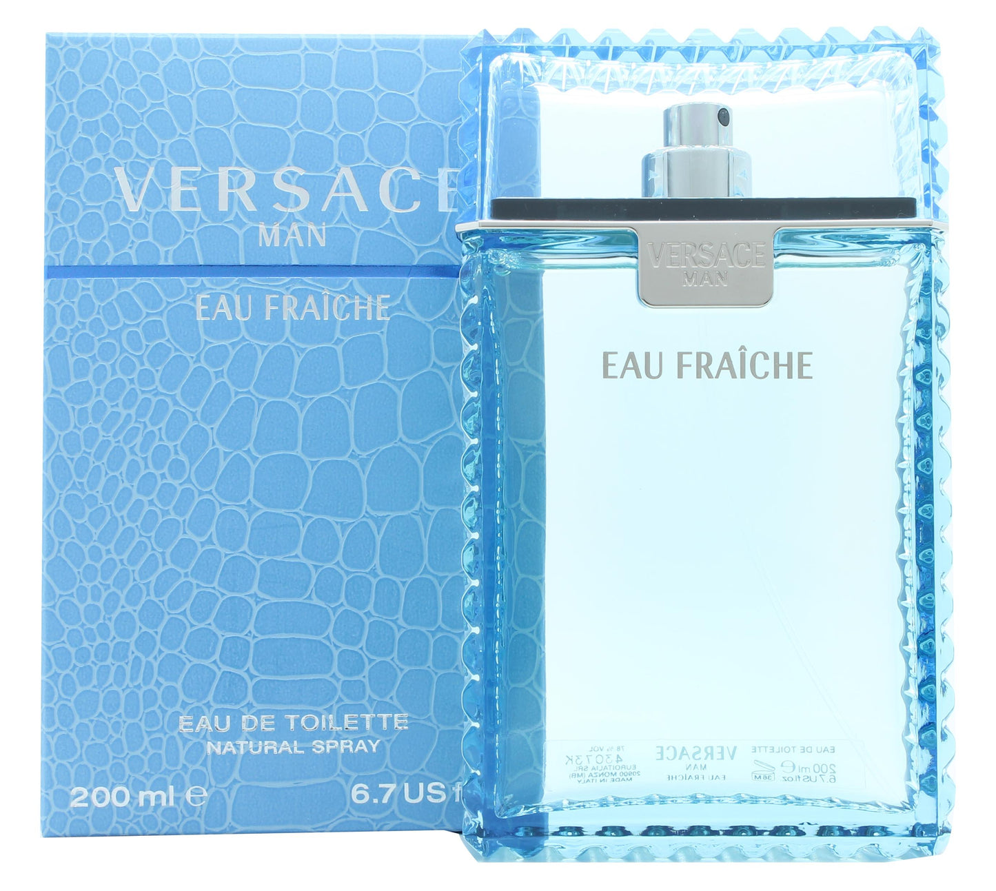 Versace Man Eau Fraiche Eau de Toilette 200ml Spray Men's Fragrance