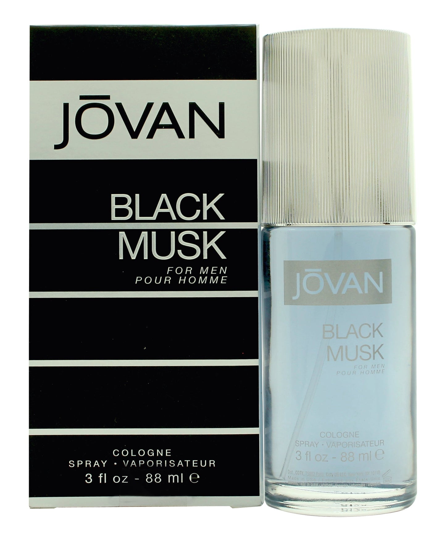 Jovan Black Musk Eau De Cologne 90ml Spray Men's Fragrance