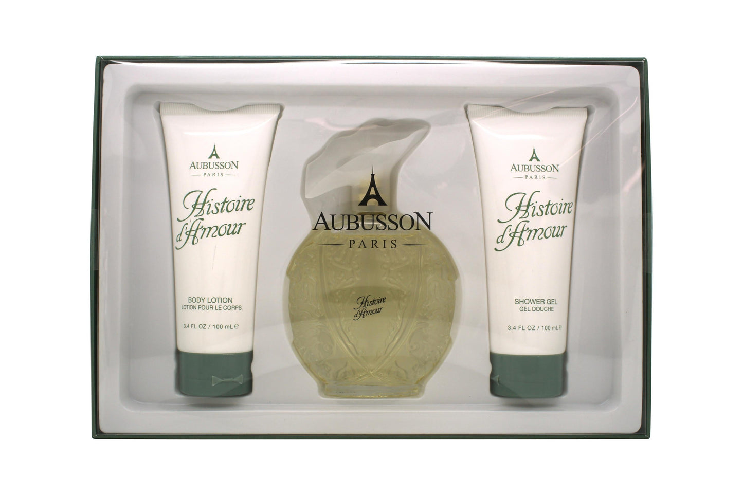 Aubusson Historie d'Amour Gift Set 100ml EDP + 100ml Body Lotion + 100ml Shower Gel Women's Fragrance