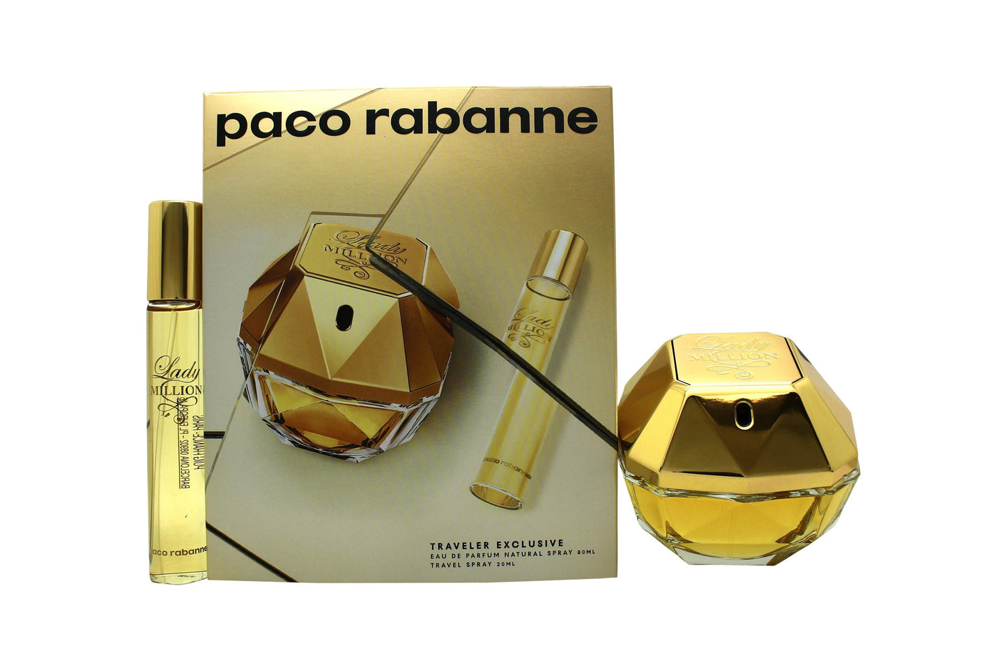 Paco Rabanne Lady Million Gift Set 80ml EDP + 20ml EDP