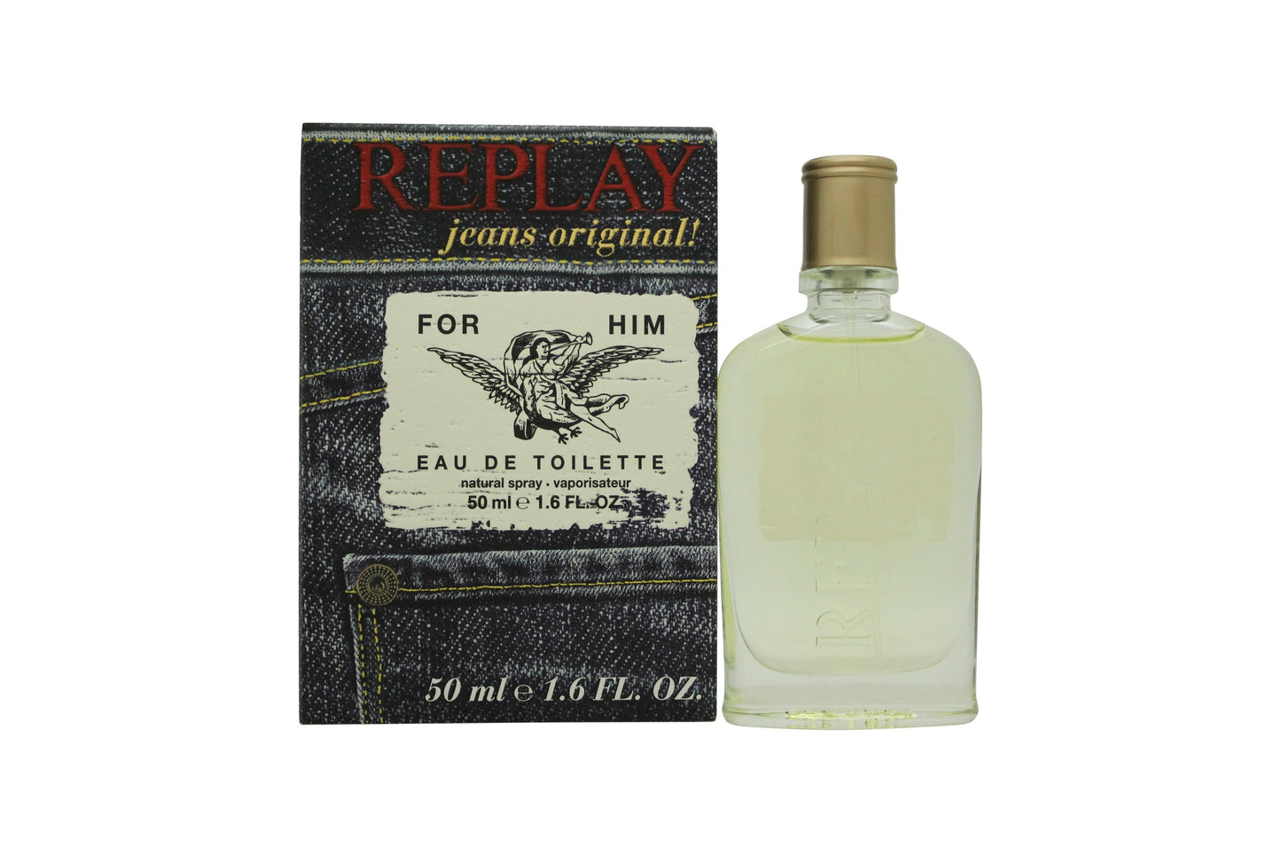 Replay Jeans Original for Him Eau de Toilette 50ml Spray Men's Fragrance
