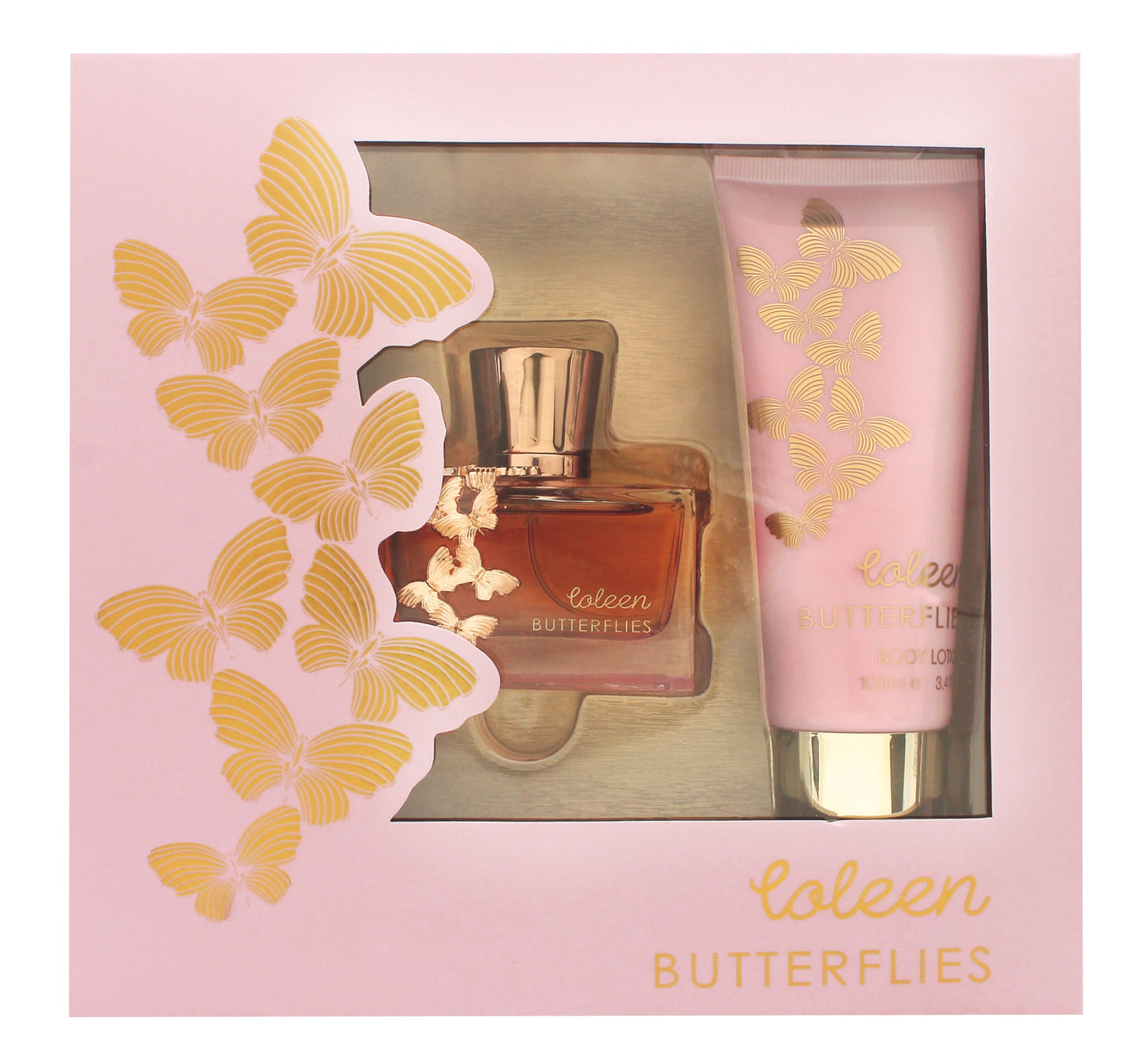 Coleen Rooney Butterflies Gift Set 50ml EDT + 100ml Body Lotion