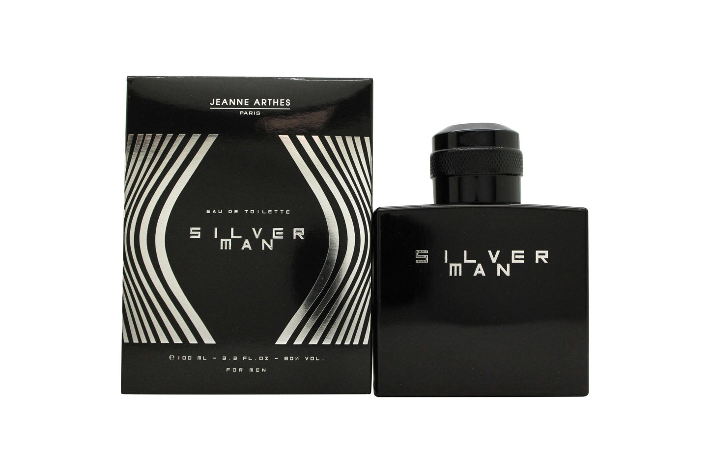 Jeanne Arthes Silver Man Eau de Toilette 100ml Spray Men's Fragrance