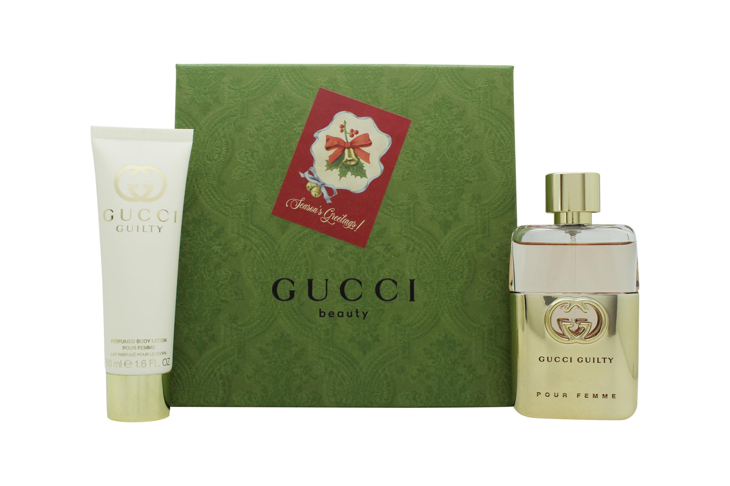 Gucci Guilty Pour Femme Gift Set 50ml EDP + 50ml Body Lotion - Christmas Edition Women's Fragrance