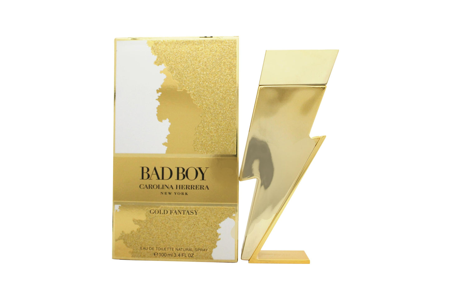 Carolina Herrera Bad Boy Gold Fantasy Eau de Toilette 100ml Spray Men's Fragrance
