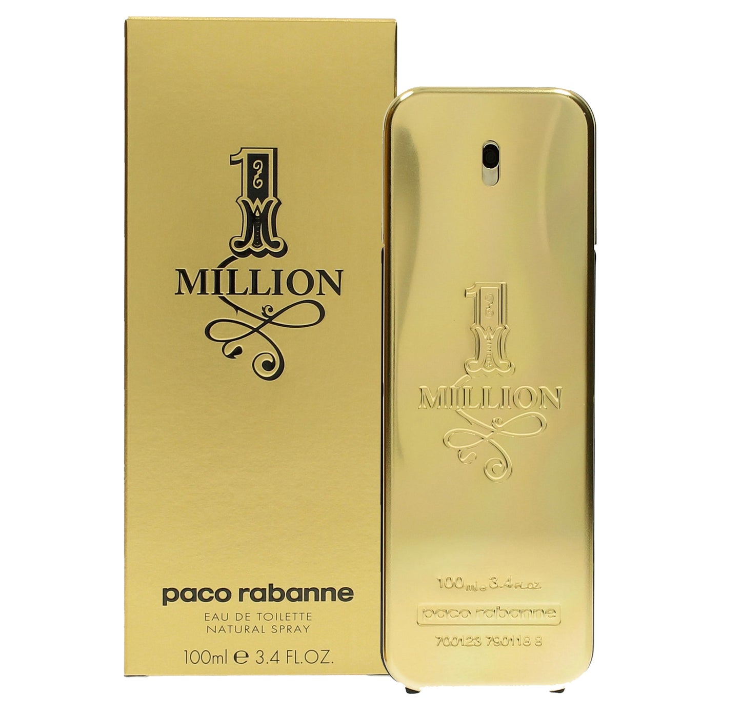 Paco Rabanne 1 Million Eau De Toilette 100ml Spray Men's Fragrance