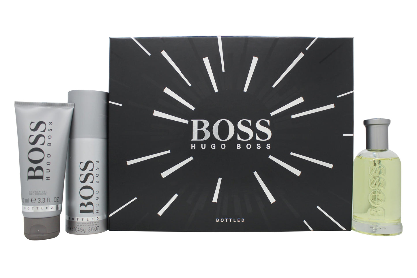 Hugo Boss Boss Bottled Gift Set 100ml EDT + 100ml Shower Gel + 150ml Deodorant Spray Men's Fragrance