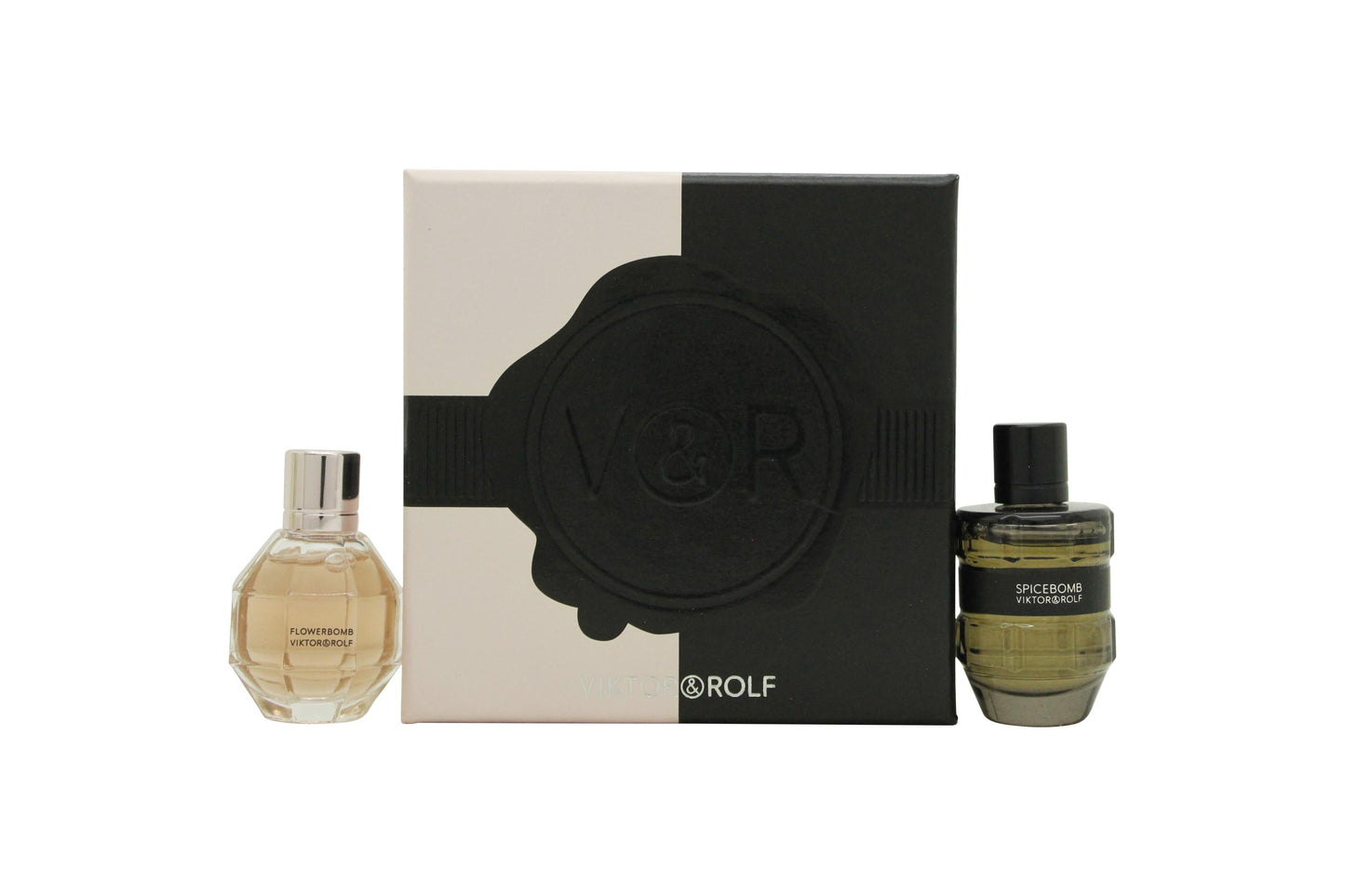 Viktor & Rolf Gift Set 7ml FlowerBomb EDP + 7ml Spicebomb EDT Unisex Fragrance
