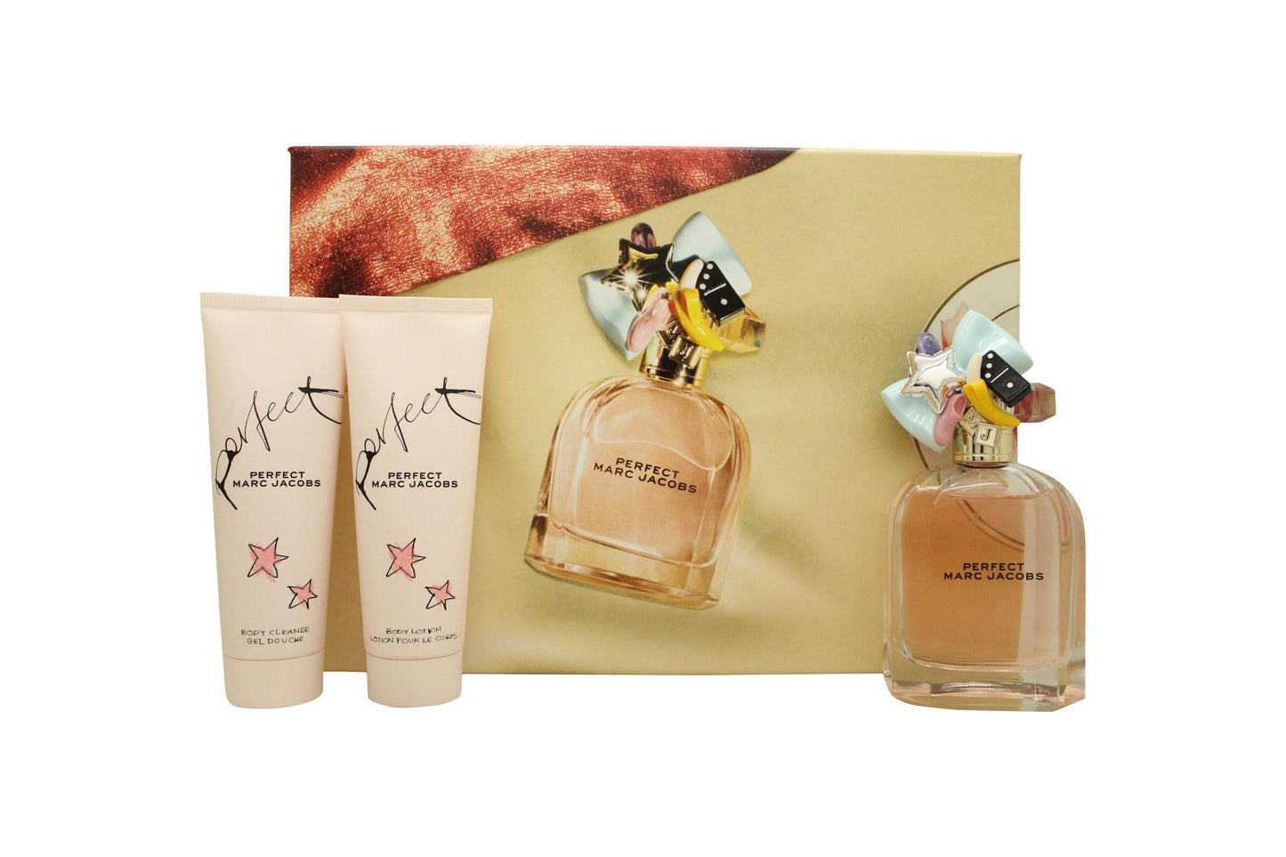 Marc Jacobs Perfect Gift Set 100ml EDP + 75ml Body Lotion + 75ml Shower Gel Women's Fragrance