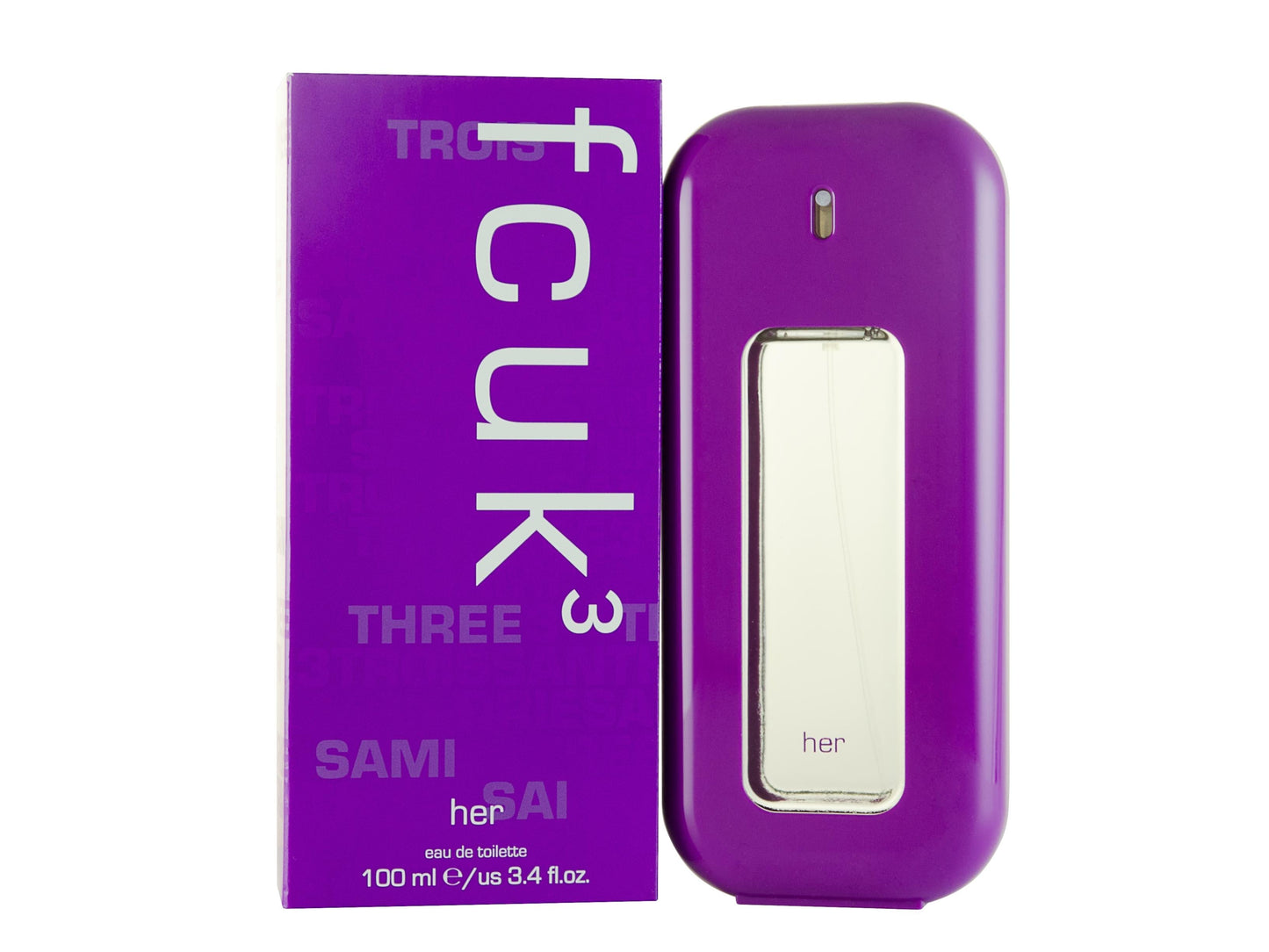 FCUK FCUK 3 Eau de Toilette 100ml Spray Women's Fragrance