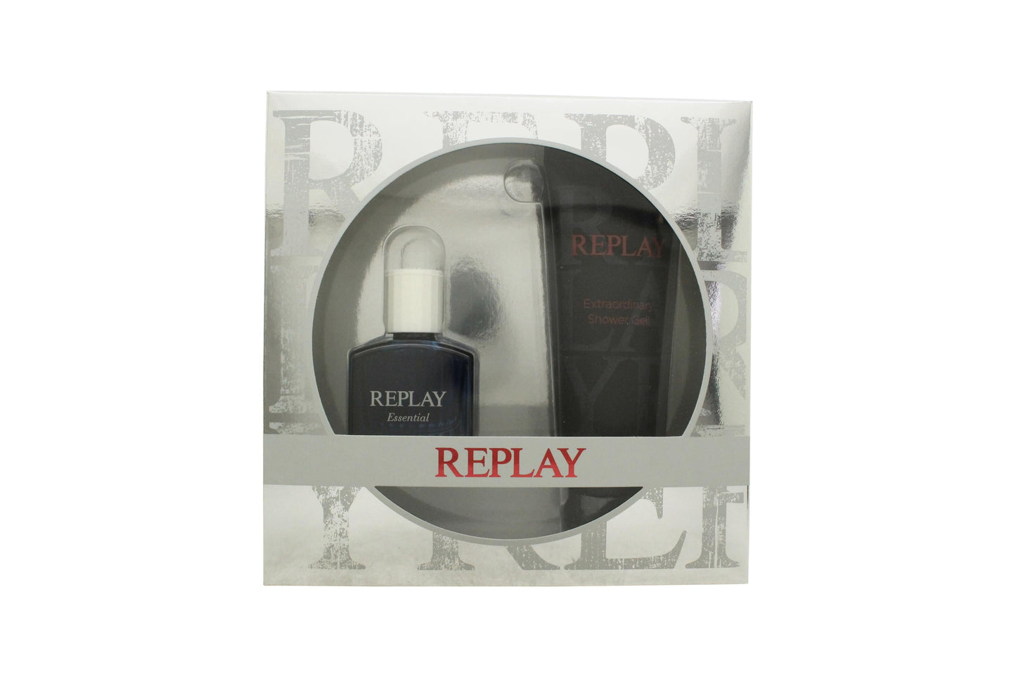 Replay Essential for Him Gift Set 30ml EDT Spray + 100ml Shower Gel Men's Fragrance