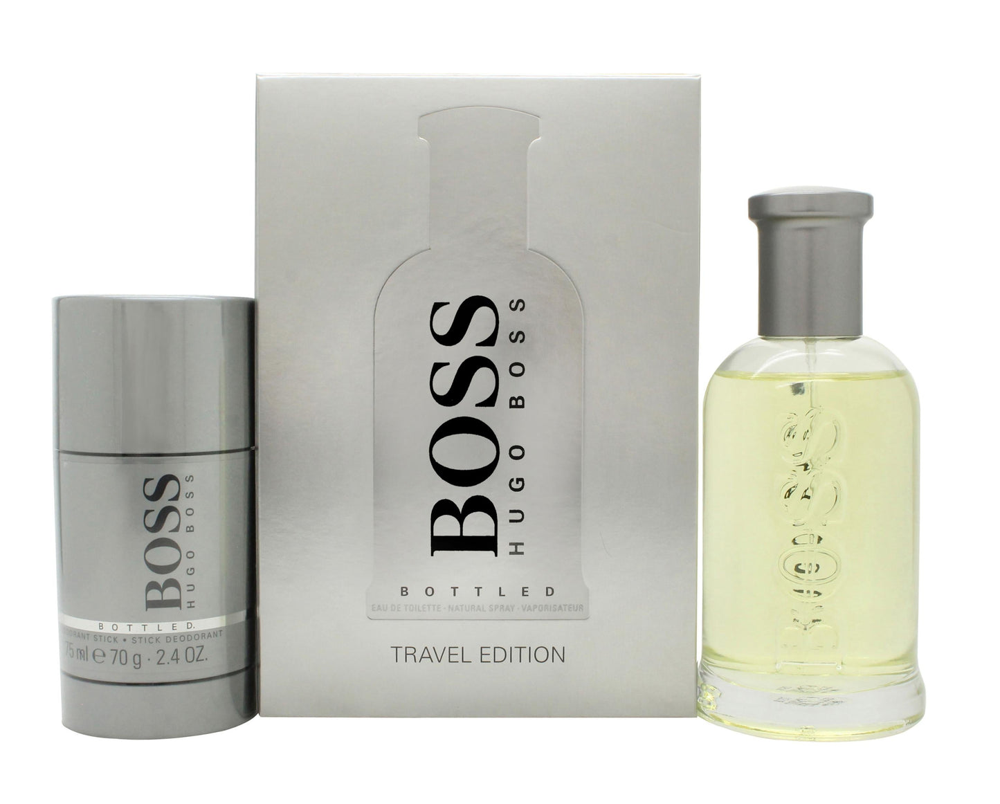 Hugo Boss Boss Bottled Gift Set 100ml EDT + 75ml Deodorant Stick Men's Fragrance