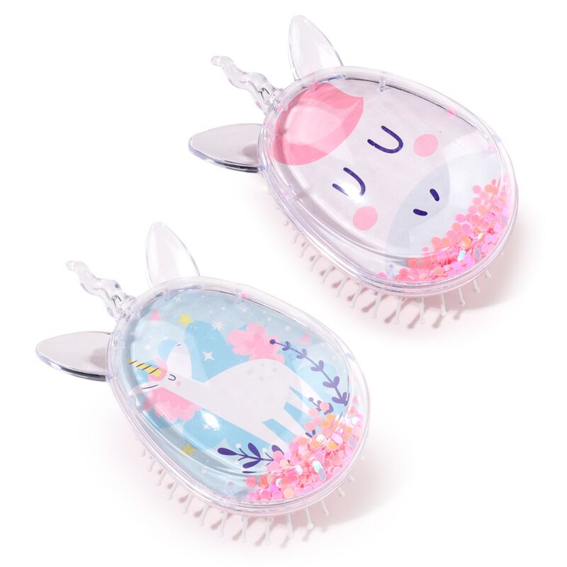 Glitter Shaped Hair Brush - Unicorn Magic