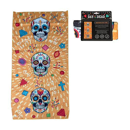 Day of the Dead Microfibre Beach Towel
