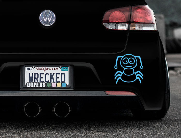 Funny Cartoon Insect Bumper Car Sticker