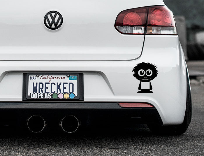 Adorable Kid Bumper Car Sticker