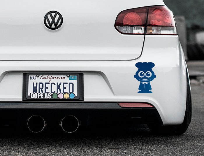 Adorable Chef Bumper Car Sticker