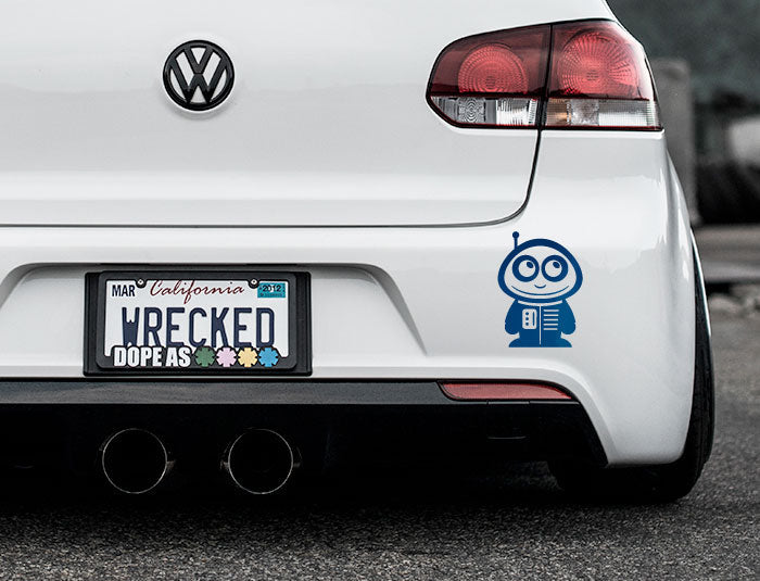 Adorable Astronaut Bumper Car Sticker
