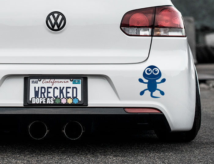 Adorable Lizard Bumper Car Sticker