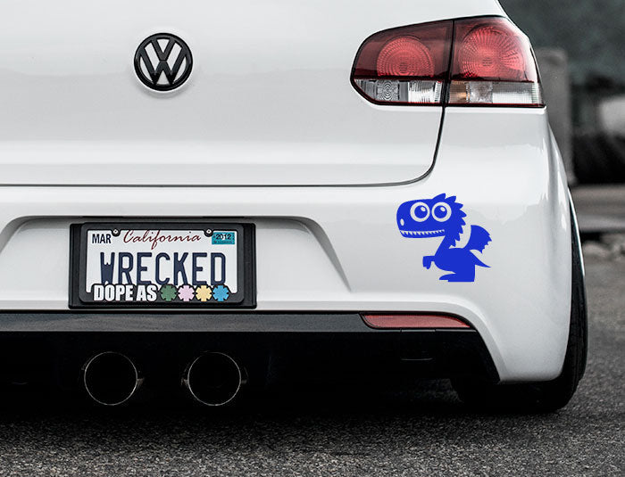 Adorable Dragon Bumper Car Sticker