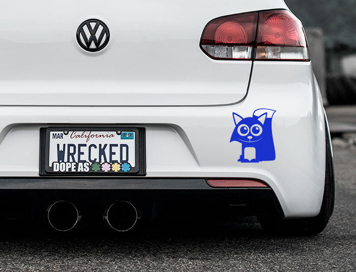 Adorable Fox Bumper Car Sticker