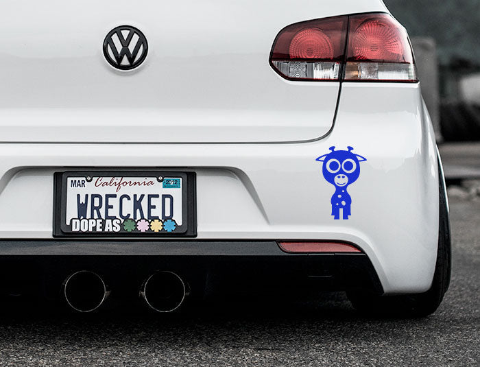 Adorable Giraffe Bumper Car Sticker