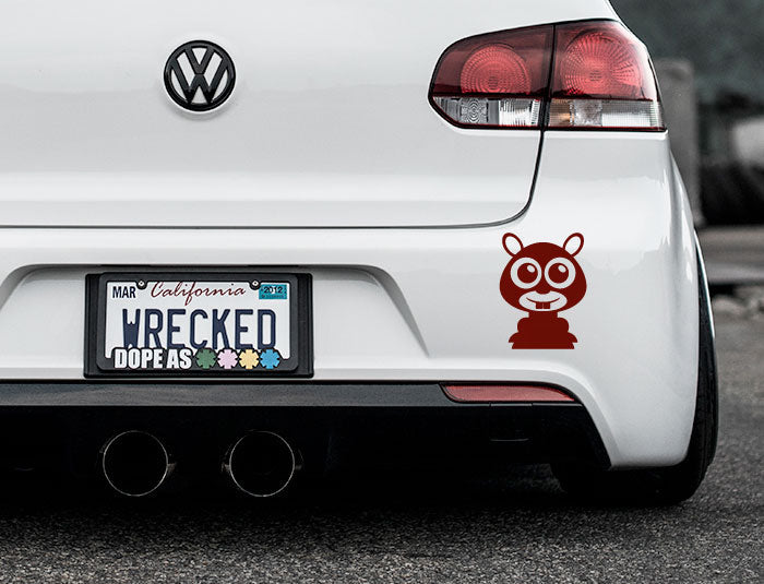 Adorable Mole Bumper Car Sticker