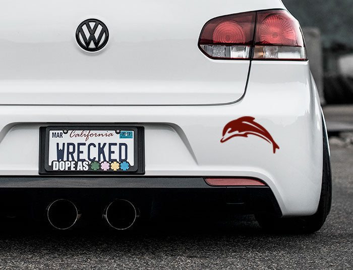 Dolphin Bumper Car Sticker