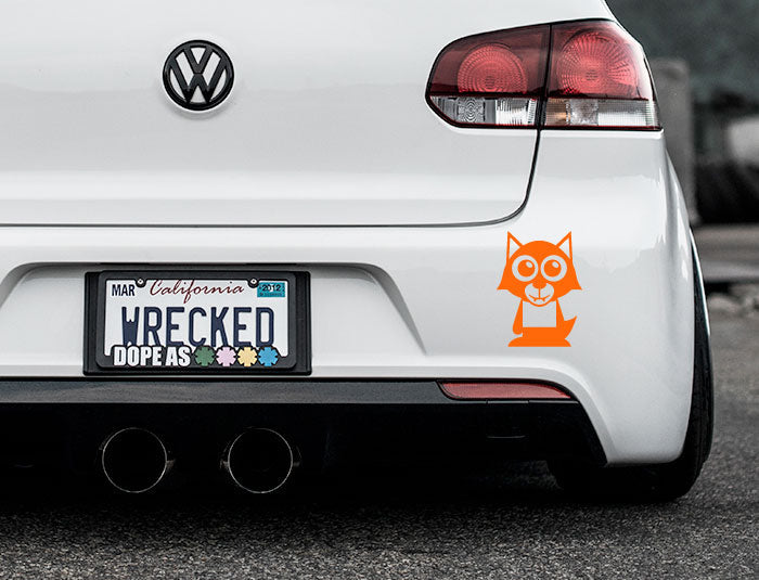 Adorable Werewolf Bumper Car Sticker