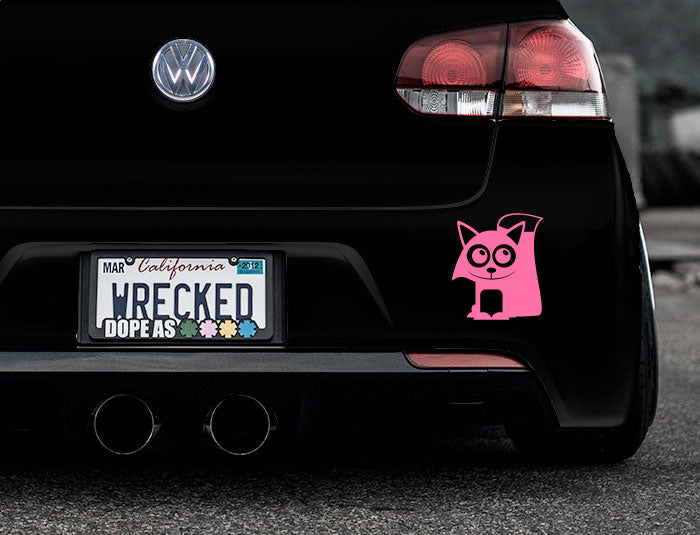 Adorable Fox Bumper Car Sticker