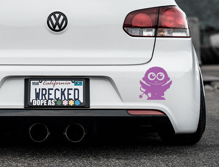 Adorable Cupid Bumper Car Sticker