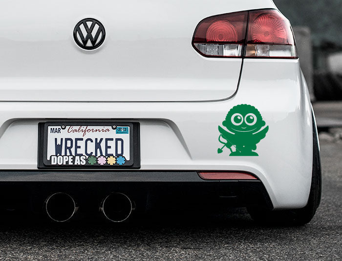 Adorable Cupid Bumper Car Sticker